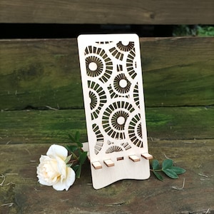 Phone Stand. Mobile holder. Design 1. Drawing for 3 mm material