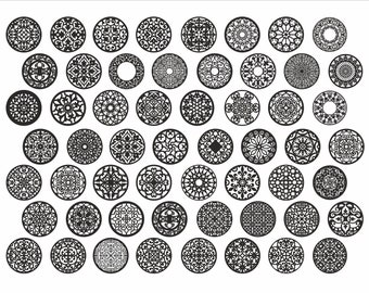 Download Round Mandala Svg Etsy