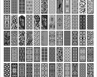 Panel collection 19, Various pattern. Vector files, digital files CDR, eps, svg, ai, plt. Panel set