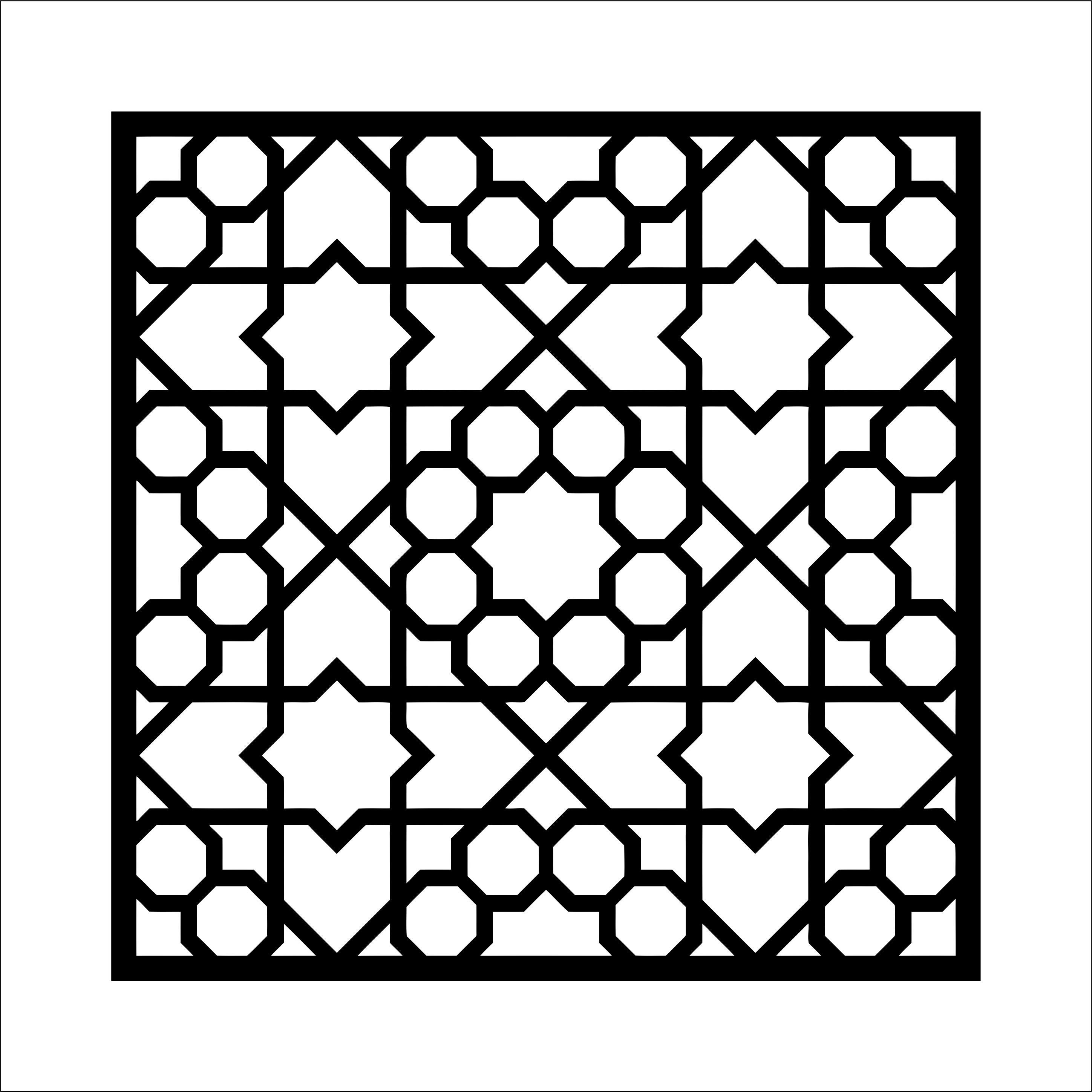 Square Panels Collection 41, Geometric Patterns. Vector Files, for ...