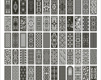 Paneelcollectie 20, Diverse patronen. Vectorbestanden, digitale bestanden CDR, dxf, eps, svg, ai, plt, png. Panelenet