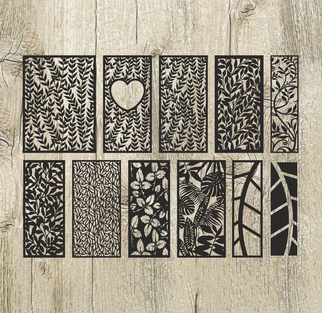 PDF, JPG, PNG, Svg Panel "leafs" Set 1. Vector Files - Etsy