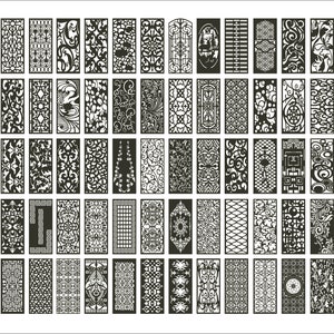 Panel collection 21, Various pattern. Vector files, digital files CDR, dxf, eps, svg, ai, plt. Panel set