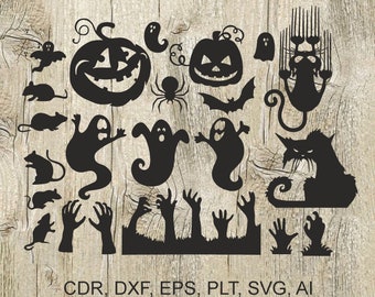 Halloween decoratie set. Collectie