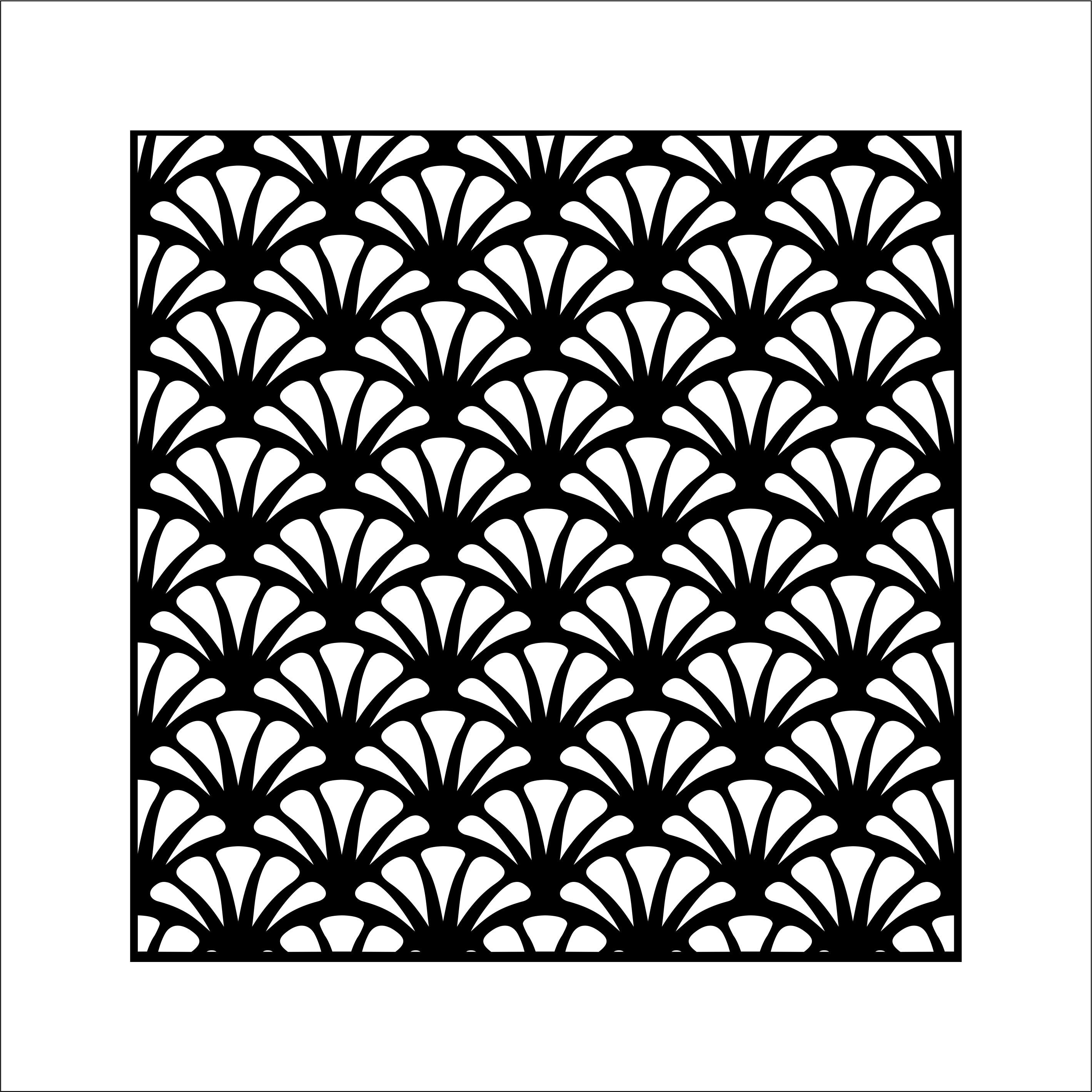 Square Panels Collection 31, Fine Geometric,floral Patterns. Vector ...