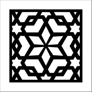 Square Panels Collection 41, Geometric Patterns. Vector Files, for ...