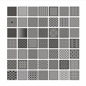 Square Panels collection 31, Fine geometric,floral patterns. Vector files, for laser cut, cnc. CDR, DXF, EPS, svg, ai, plt
