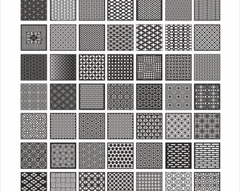 Vierkante panelen collectie 31, Fijne geometrische, bloemmotieven. Vectorbestanden, voor lasersnijden, cnc. CDR, DXF, EPS, svg, ai, plt