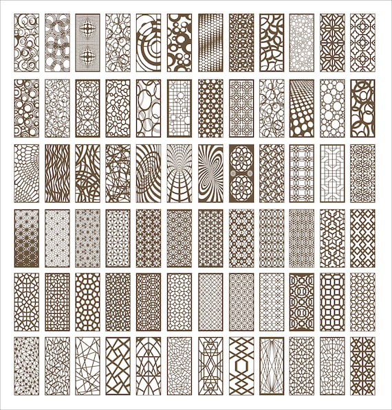 Panel collection 14, "Geometric pattern " geometric ornaments. Vector files, digital files CDR, dxf, eps, svg, ai, plt. Black friday sale