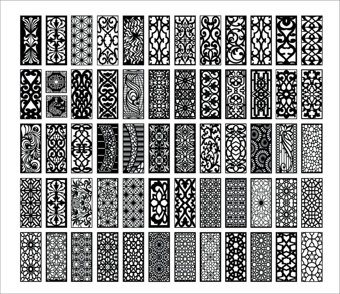 Panel Collection 18 Various Pattern. Vector Files Digital | Etsy