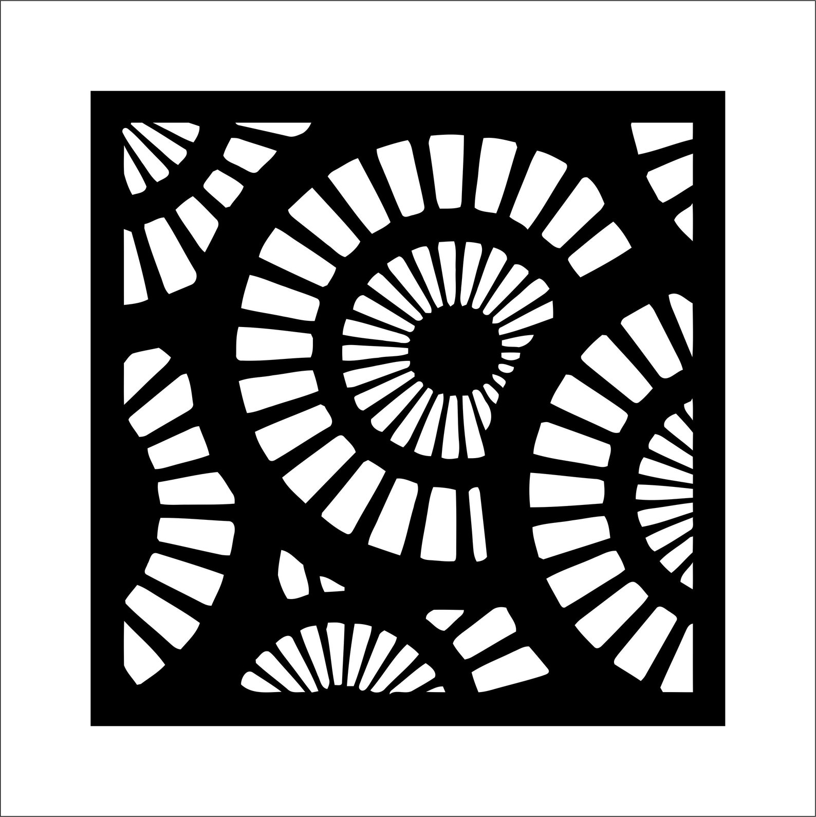 Square Panel Drawing Square Panels Collection 36, Geometric and Abstract Patterns. Vector ...