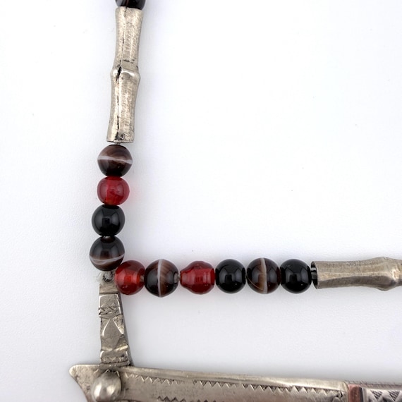 Vintage Handworked Silver Statement Necklace — No… - image 6