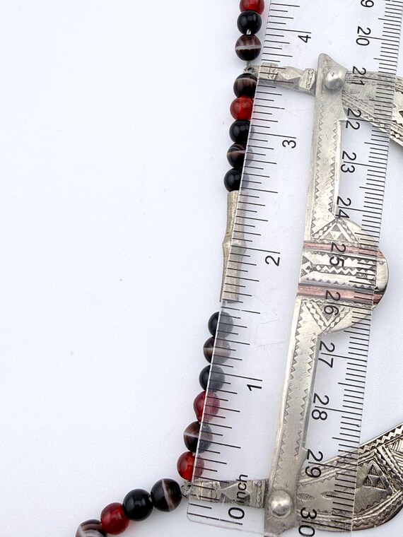 Vintage Handworked Silver Statement Necklace — No… - image 13