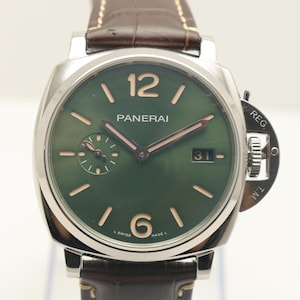 Gerenoveerd automatisch Panerai-herenhorloge. | Allemaal werkend. | Groene wijzerplaat | Cadeau voor hem.
