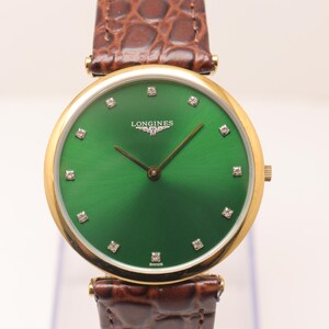 Refurbished Longines Automatic Unisex Watch. | All Working. | Green Dial | Gift For Him.