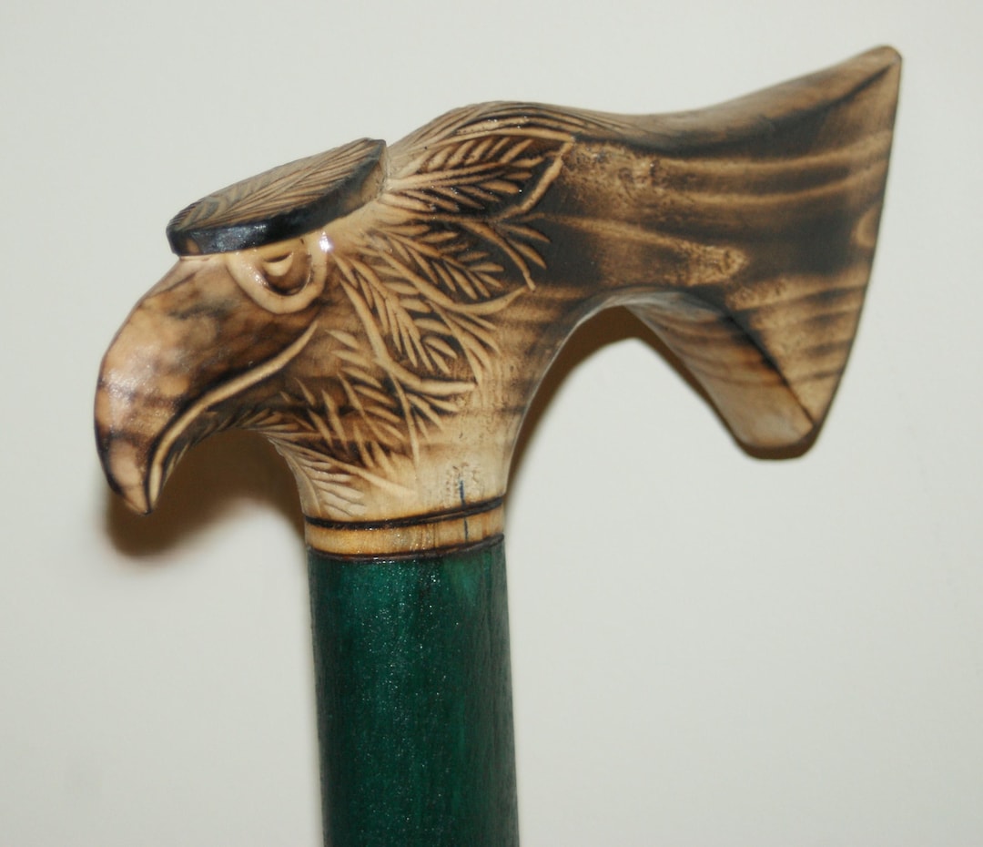 Canne De Marche Handicrafts Wild Fox - En Laiton Massif - Pour Homme Et