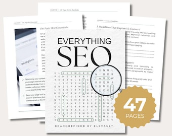 Complete SEO Bundle for Small Business | SEO Strategy Workbook and Template PDF