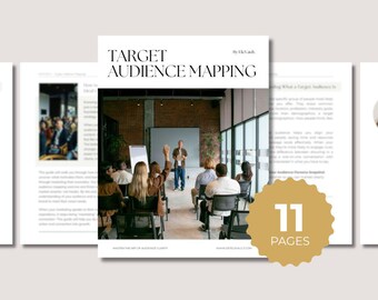 Target Audience Mapping Template | Ideal Customer Avatar Worksheet Printable PDF