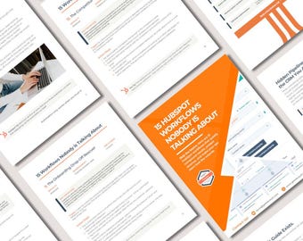 Advanced HubSpot Workflows Guide | 15 CRM Automation Templates for RevOps PDF