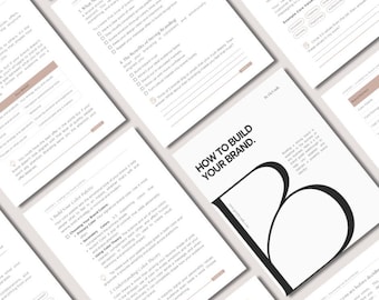 Brand Building Guide for Small Business | Branding Strategy Workbook Template PDF