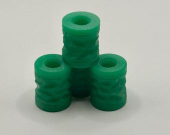 Crynkle Lanyard Bead - Aquamarine Hyperglow