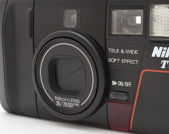 Nikon TW2D 35mm Point & Shoot Film Camera 35mm 70mm Dual Lens Soft Focus [Mint] Tested From Japan