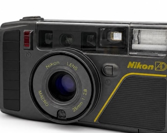 Nikon L35 AD3 Pikaichi 35mm Point and Shoot Film Camera [Near Mint] Tested From Japan