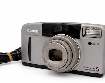 Canon Autoboy S Panorama 35mm Point and Shoot 38-115mm Zoom [Near Mint] Tested From Japan