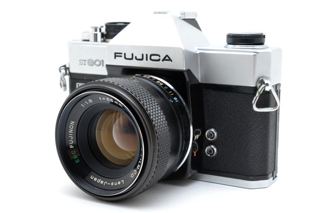 Fujica ST801 35mm SLR Film Camera With EBC Fujinon 55mm F/1.8 Lens