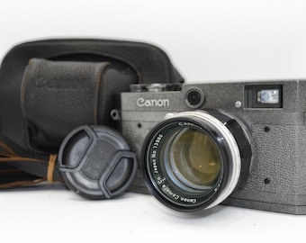 CLA'd Canon P Gray Metallic Repaint 35mm Rangefinder Film Camera L39 Leica Mount with 50mm f/1.4 [Mint] Tested From Japan