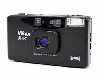 Nikon AF600 Panorama 35mm Point & Shoot Film Camera 28mm F3.5 [Near Mint] Tested From Japan