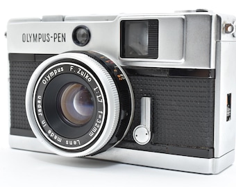 Olympus Pen EED Half Frame 35mm Film Camera with F.Zuiko 32mm f/1.7 Lens Hood [Exc+5] Tested From Japan