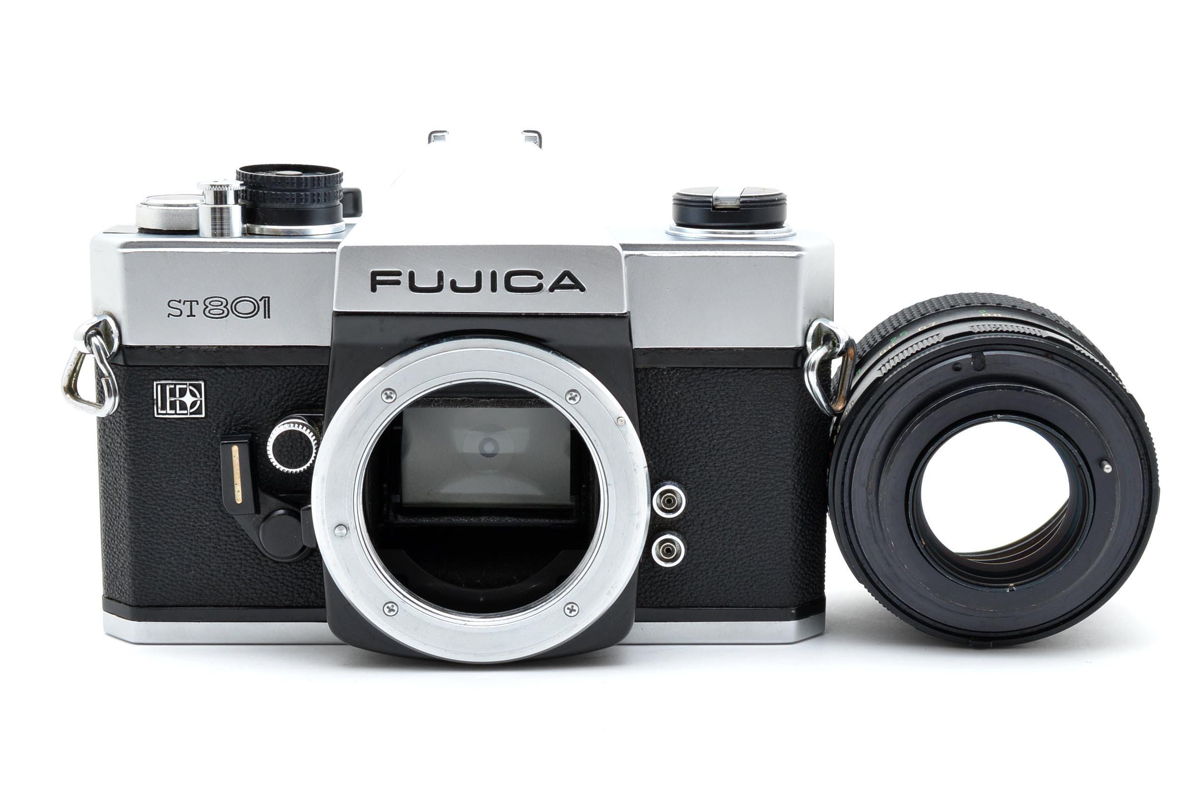 Fujica ST801 35mm SLR Film Camera With EBC Fujinon 55mm F/1.8 Lens