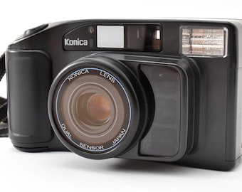 Konica MR.640 35mm Point and Shoot Film Camera with Case [Near Mint] Tested From Japan