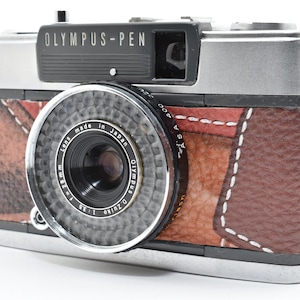 Fotocamera a pellicola 35mm Olympus Pen EE-2 Custom Leather Half Frame [Quasi perfetta] Testata, proveniente dal Giappone