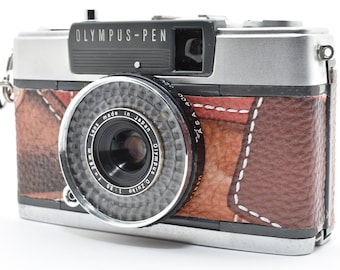 Olympus Pen EE-2 Custom Leather Half Frame 35mm Film Camera [Near Mint] Tested From Japan