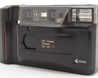 Kyocera TD Yashica T2D 35mm Point & Shoot Camera Carl Zeiss 35mm f/3.5 [Exc+5]Tested From Japan