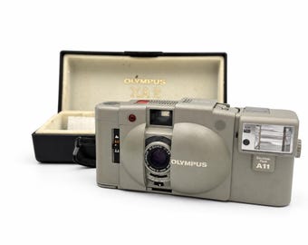Olympus XA2 Urban White New Seal 35mm Film Camera with A11 Flash [Near Mint] Rare Color Tested From Japan