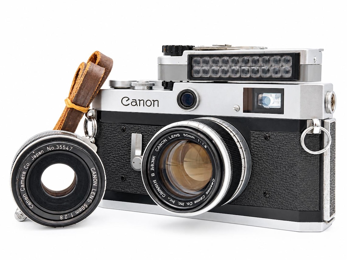 Canon P 35mm Rangefinder Film Camera L39 Leica Mount with Rare 50mm f/2.8 Lens [Near Mint] Tested From Japan, photo 1 of 5
