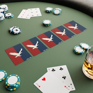 Crystal Palace Inspired Playing Cards - Minimalist Premier League Football Fan Gift