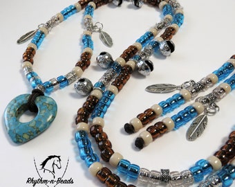 Speed Beads Trail Beads for Horses Horse Lovers SAGEBRUSH SERENADE Horse Beads Rhythm Beads Necklace Horse Necklace Equestrian Tack,