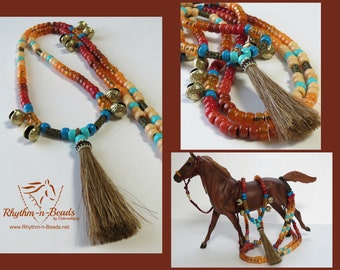 Speed Beads Trail Beads for Horses Horse Lovers SAGEBRUSH SERENADE Horse Beads Rhythm Beads Necklace Horse Necklace Equestrian Tack,