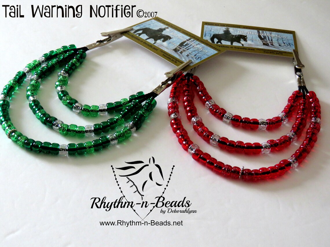 TAIL RIBBONS for Horses Tail WarningHorse Tail Beads Tail Etsy