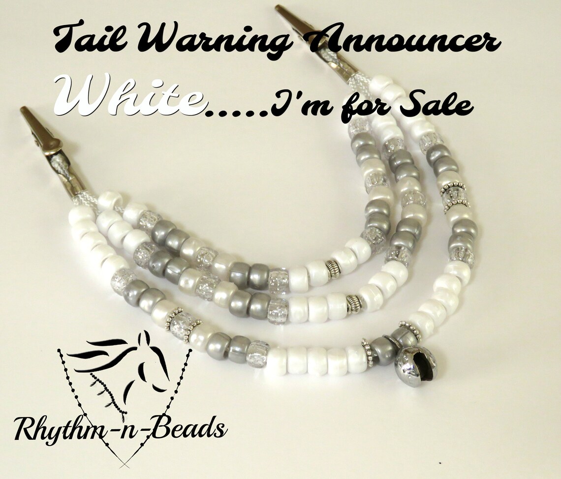 TAIL RIBBONS for Horses Tail WarningHorse Tail Beads Tail Etsy