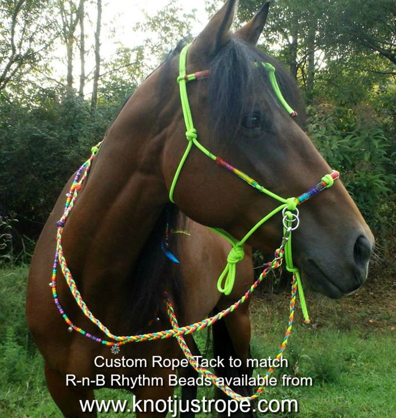 Rhythm Beads Necklace Horse Necklace A-MUSE-MINT Patriotic Parade Tack Trail Beads for Horses,Horse Show Tack Bear Bells