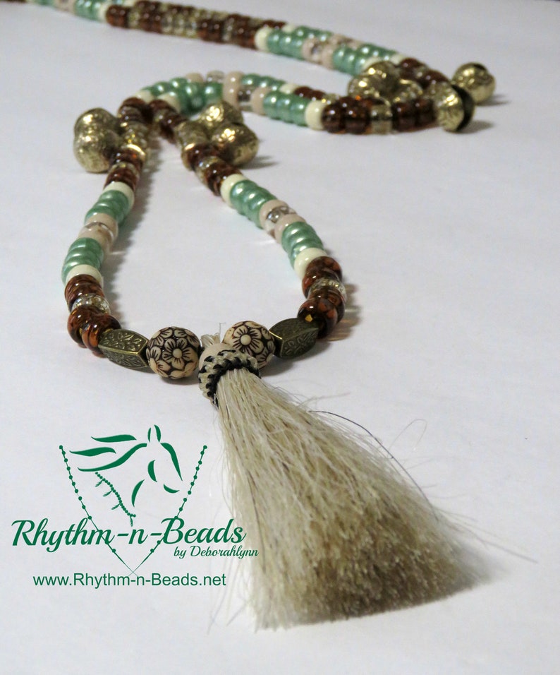 Speed Beads Trail Beads for Horses Horse Lovers SAGEBRUSH SERENADE Horse Beads Rhythm Beads Necklace Horse Necklace Equestrian Tack,
