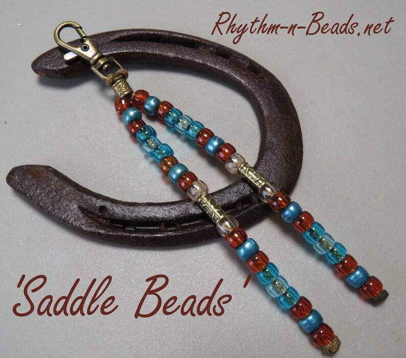 Pick our own Colours Horse Mane Feathers Rhythm Beads,Horse Lovers Native American SADDLE BEADS Parade Tack
