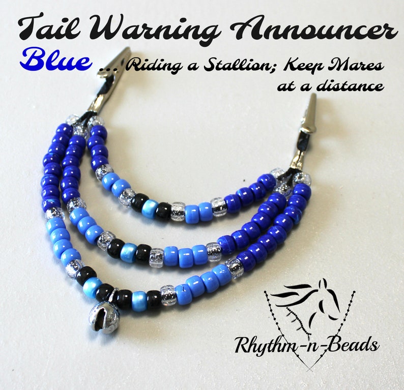 TAIL RIBBONS for Horses Tail WarningHorse Tail Beads Tail Etsy