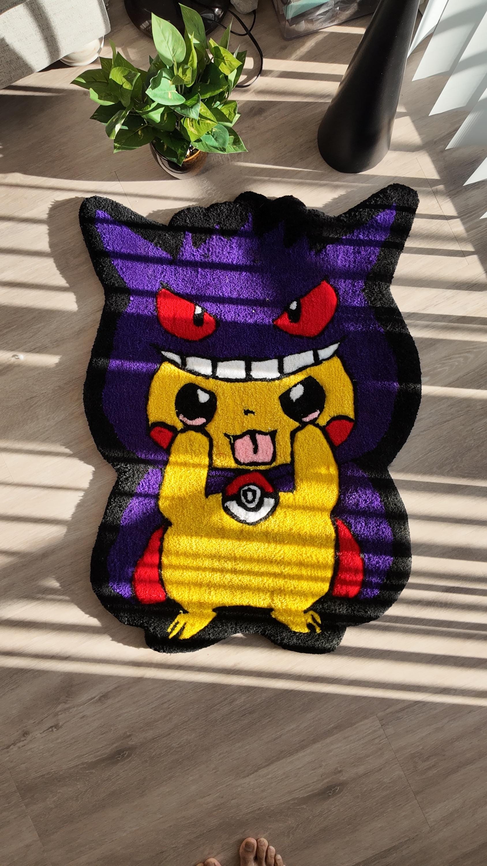 Handmade Pikachu & Gengar Tufted Rug – Pokémon Anime Rug - Etsy