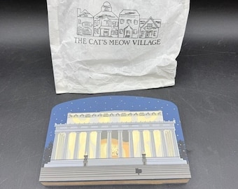 Vintage The Cat's Meow Serie Tesoros Nacionales Lincoln Memorial 1998 WA DC